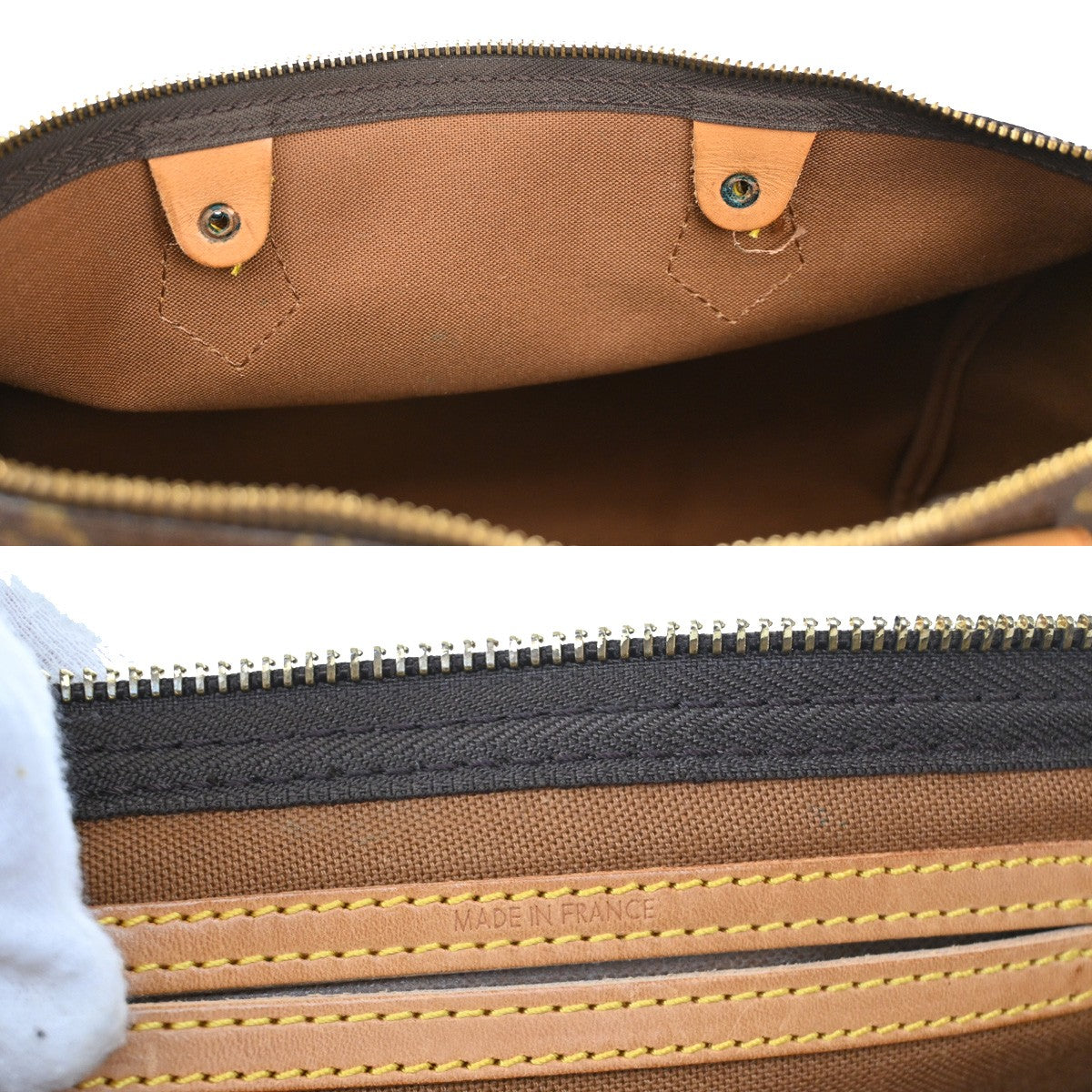 LOUIS VUITTON Speedy 35 Travel Hand Bag Monogram Leather Brown M41524 20KB513