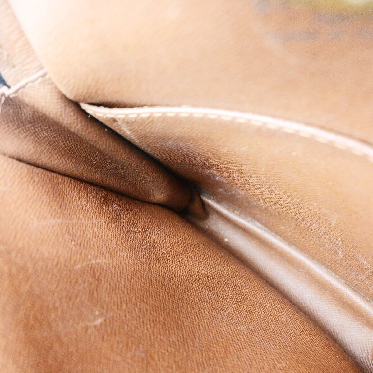 LOUIS VUITTON Danube Shoulder Bag Monogram Leather Brown France M45266 60EC938