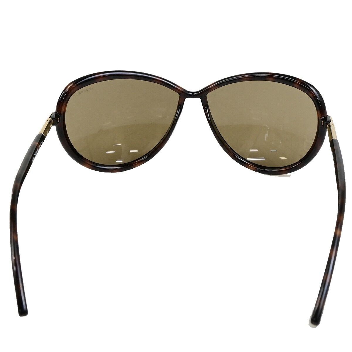 TOM FORD Logo Sabrina Sunglasses  Eye Wear Plastic Brown Gold  TF161  02FA053