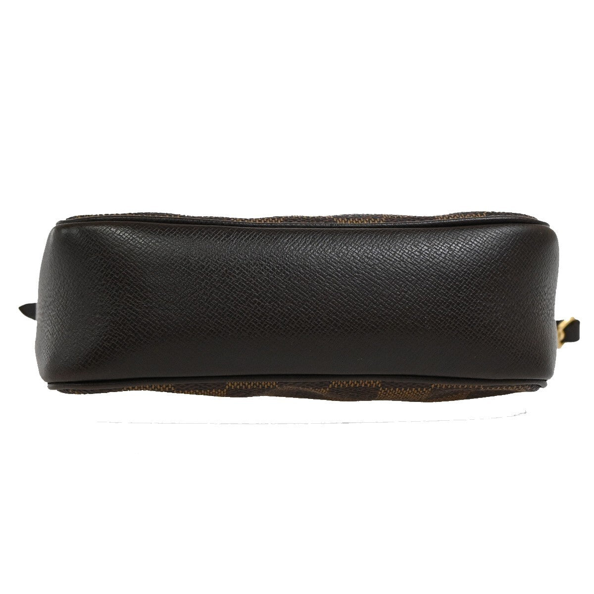 LOUIS VUITTON  Trousse Makeup Hand Bag Damier Ebene Leather Brown N51982 61FB538