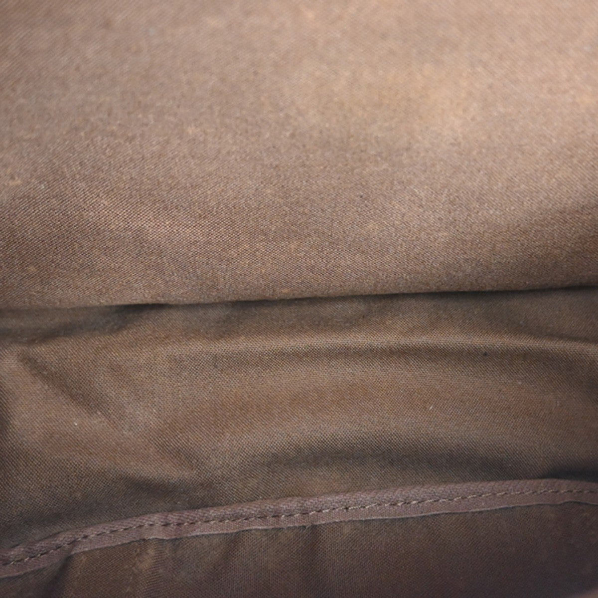 LOUIS VUITTON Logo Saumur 43 Shoulder Bag Monogram Leather Brown M42252 18CA077