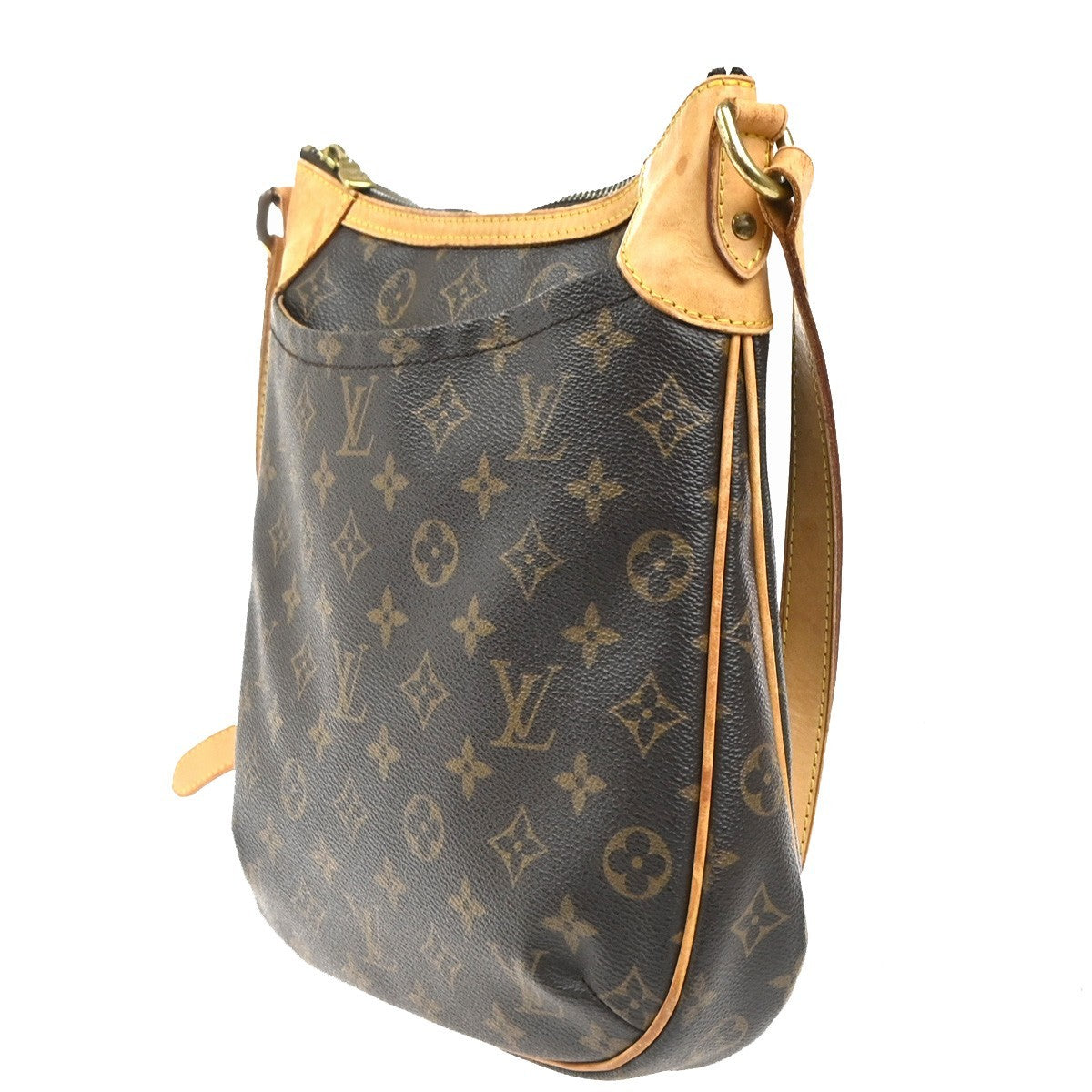 LOUIS VUITTON Odeon PM Shoulder Bag Monogram Leather Brown Spain M56390 22MA158