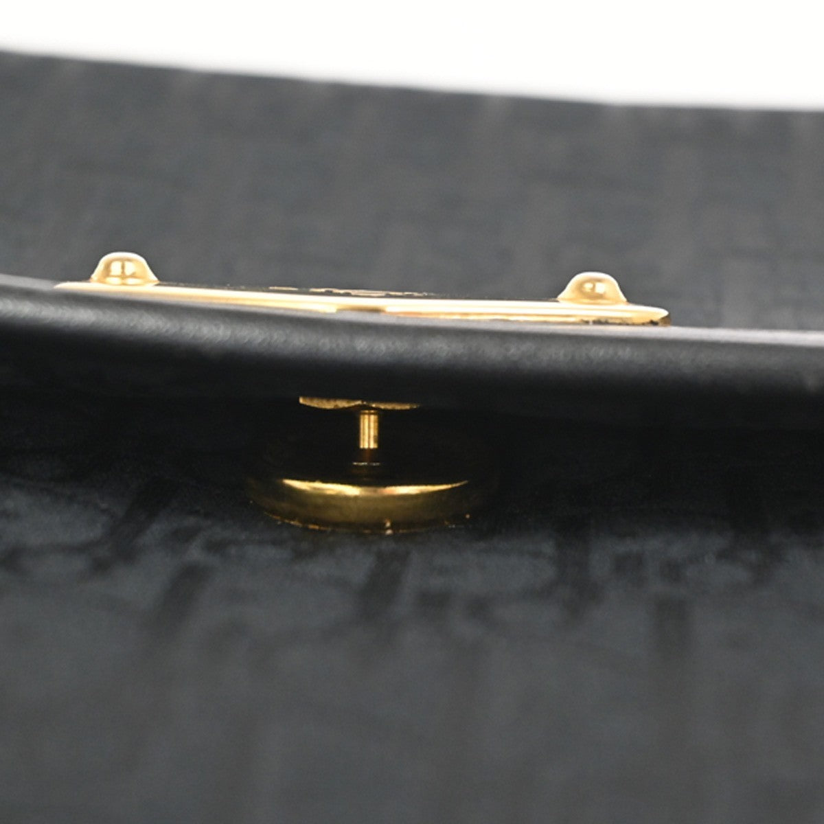 CHRISTIAN DIOR Logo Trotter Chain Shoulder Hand Bag Canvas Leather BK 61KC887