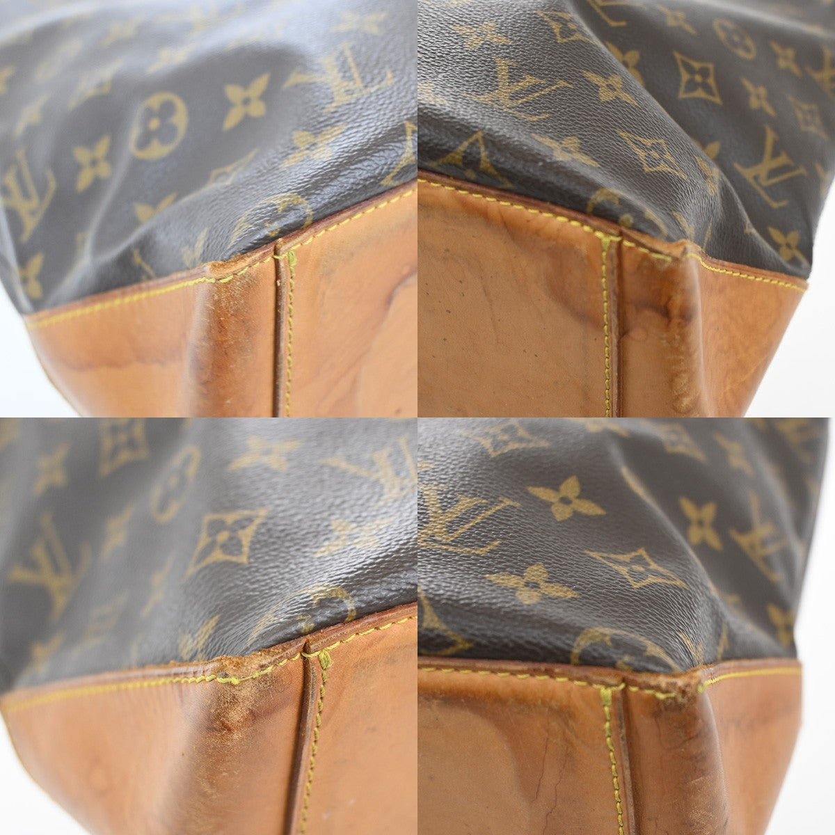 LOUIS VUITTON Cabas Mezzo Shoulder Bag Monogram Leather Brown M51151 83CA098