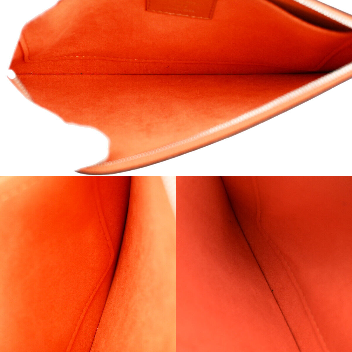 LOUIS VUITTON Neverfull MM Shoulder Tote Bag Epi Leather Orange M40884 99YG012
