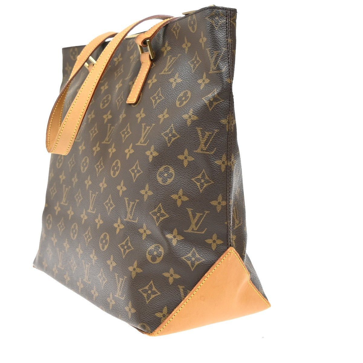 LOUIS VUITTON Cabas Mezzo Shoulder Bag Monogram Leather Brown M51151 85CA092