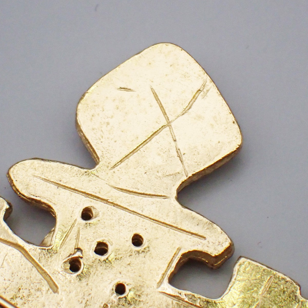 CHANEL CC Logo Pin Brooch 94P Cross Gold GHW France Vintage Accessory 33RL888