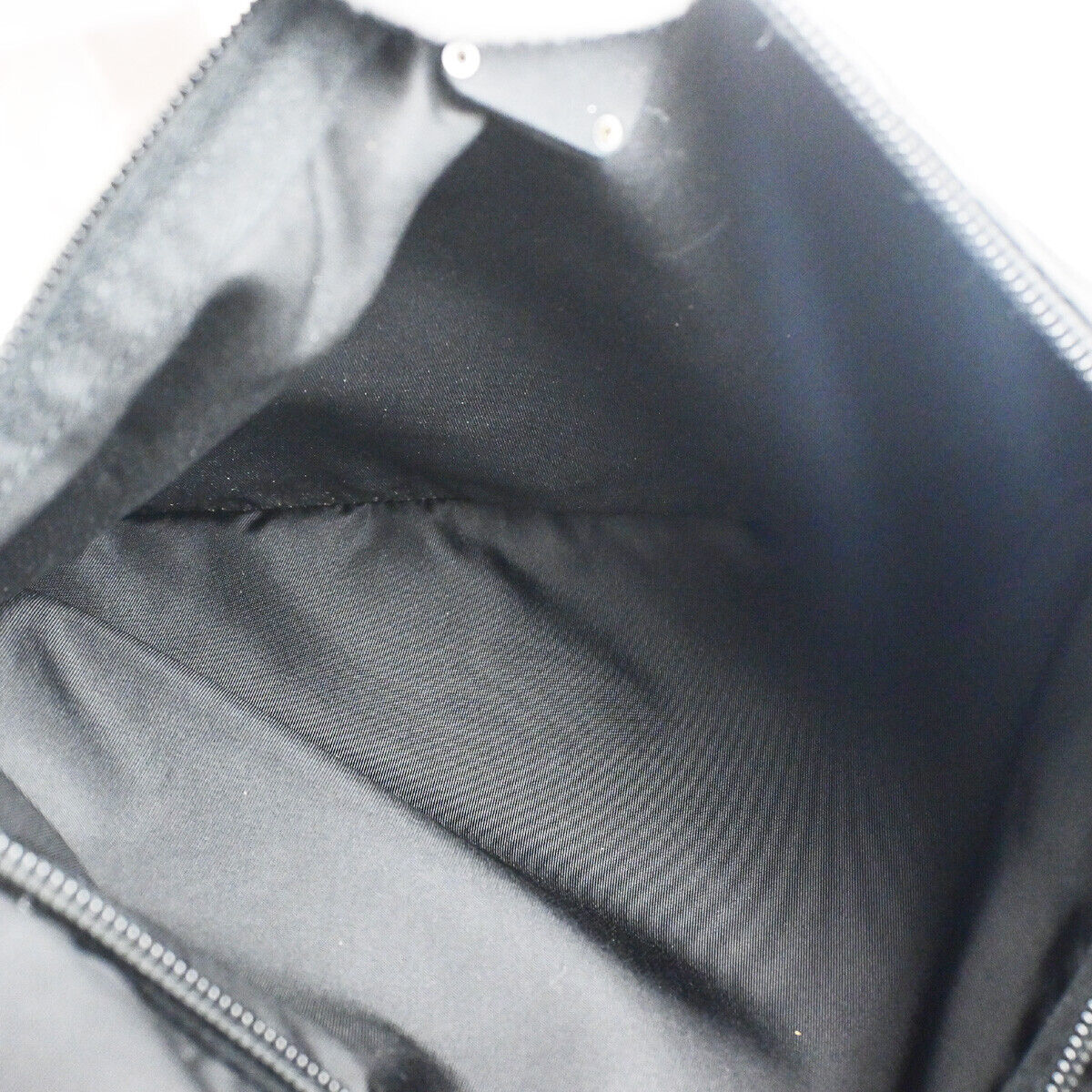 PRADA Logo Tessuto Crossbody Shoulder Bag Nylon Leather Black SHW Italy 91YG555