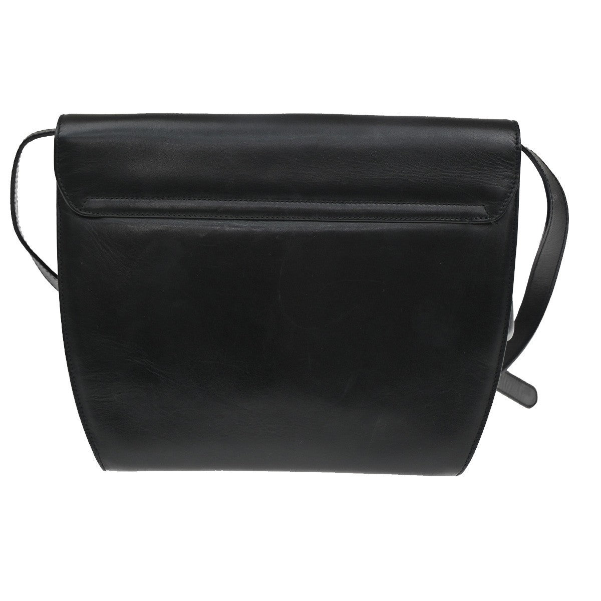 SALVATORE FERRAGAMO Gancini 2Way Shoulder Clutch Hand Bag Leather Black 38CA376