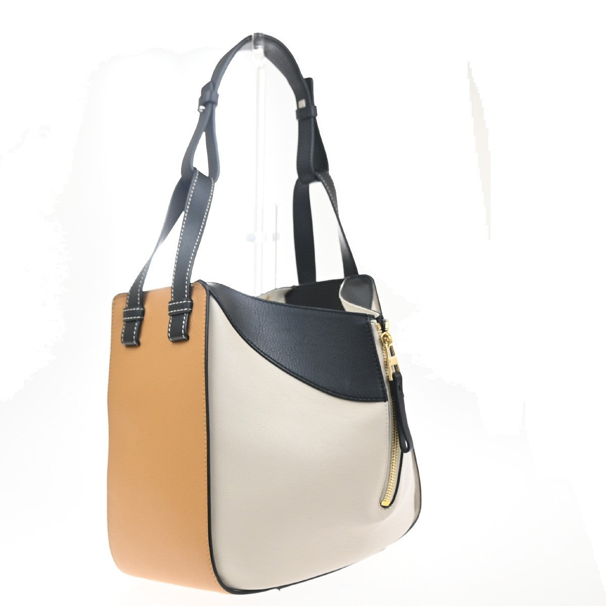 LOEWE Hammock Small Tricolor 2way Shoulder Hand Bag Leather BE BN BK 618RL944
