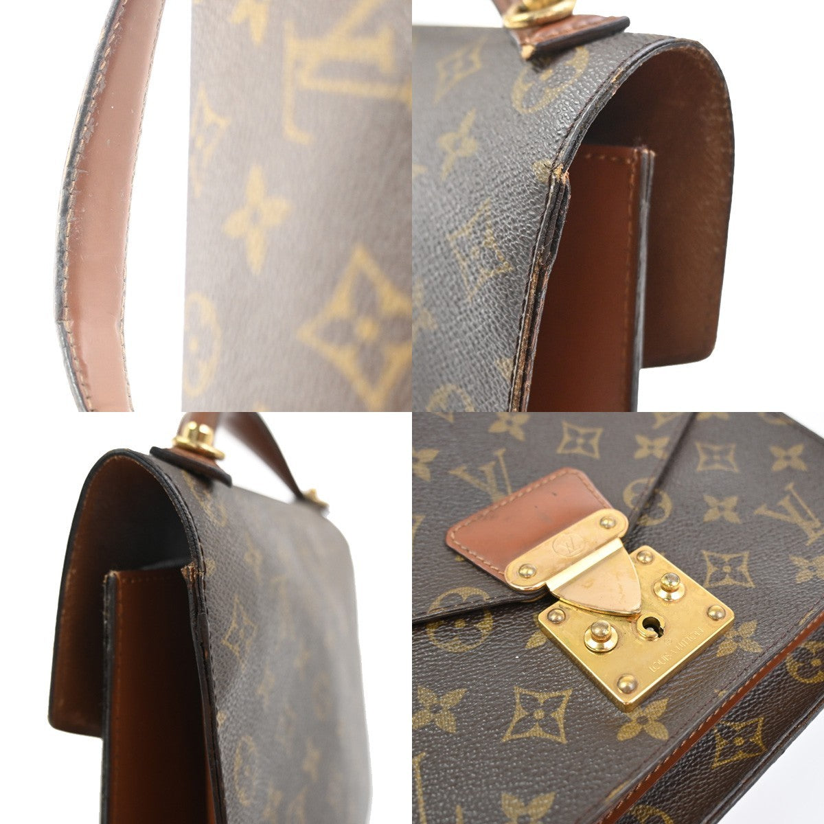LOUIS VUITTON Monceau 28  Shoulder Hand Bag Monogram Leather M51185 83SA033
