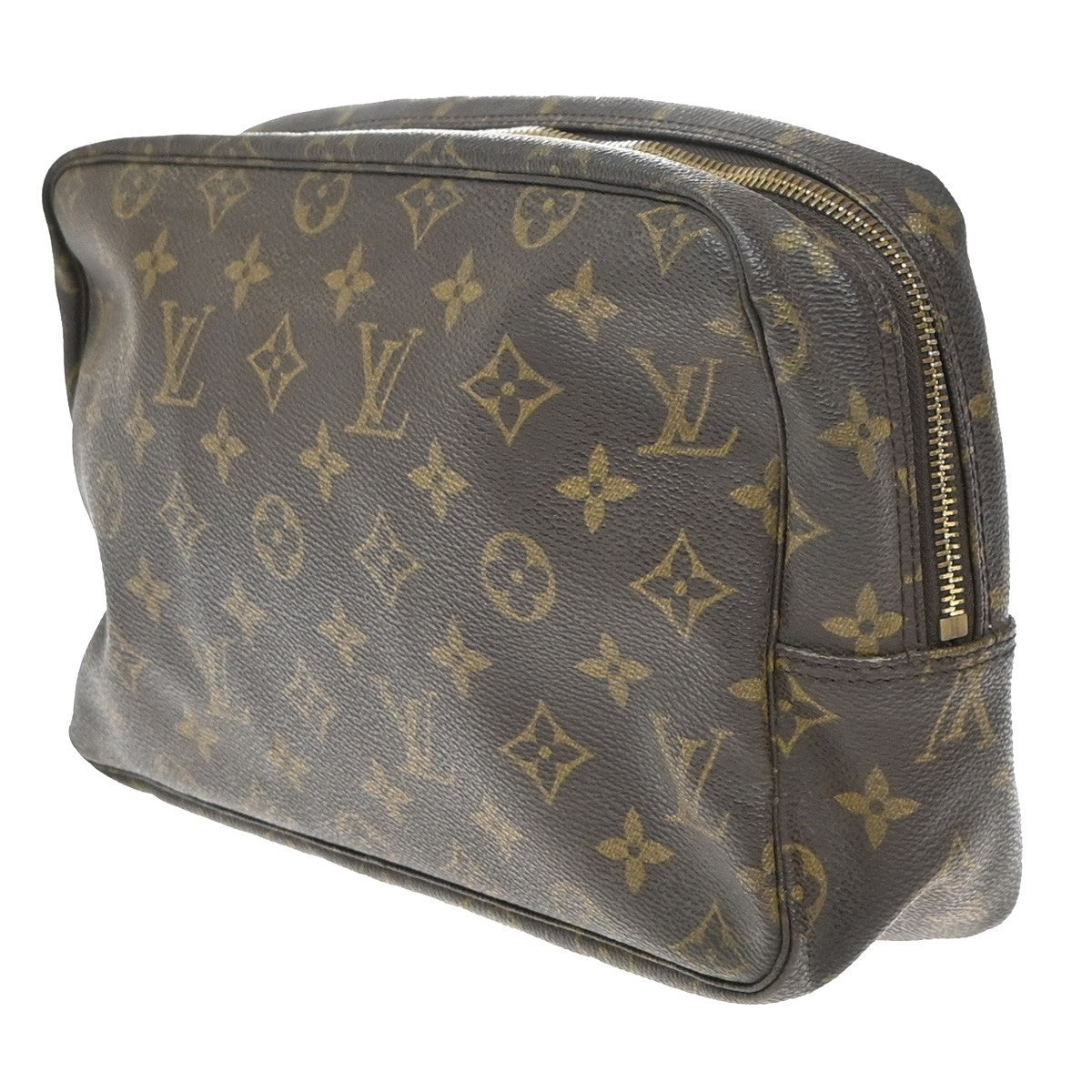 LOUIS VUITTON Trousse Toilette 28 Clutch Hand Bag Monogram Brown M47522 67KP215