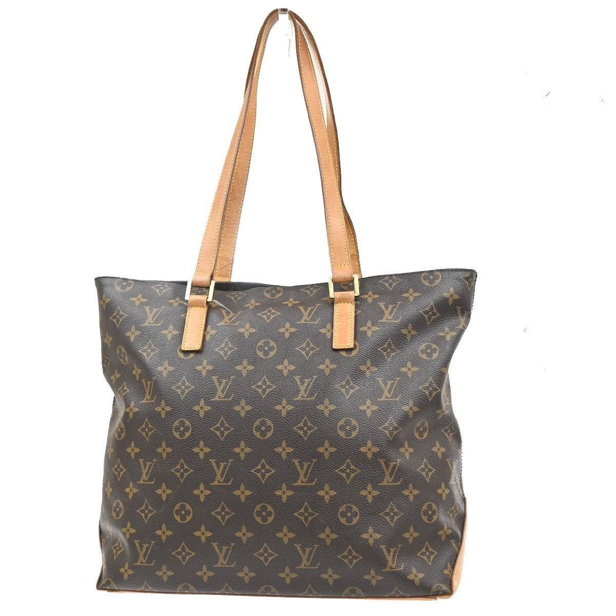 LOUIS VUITTON Cabas Mezzo Shoulder Bag Monogram Leather Brown M51151 70CA979