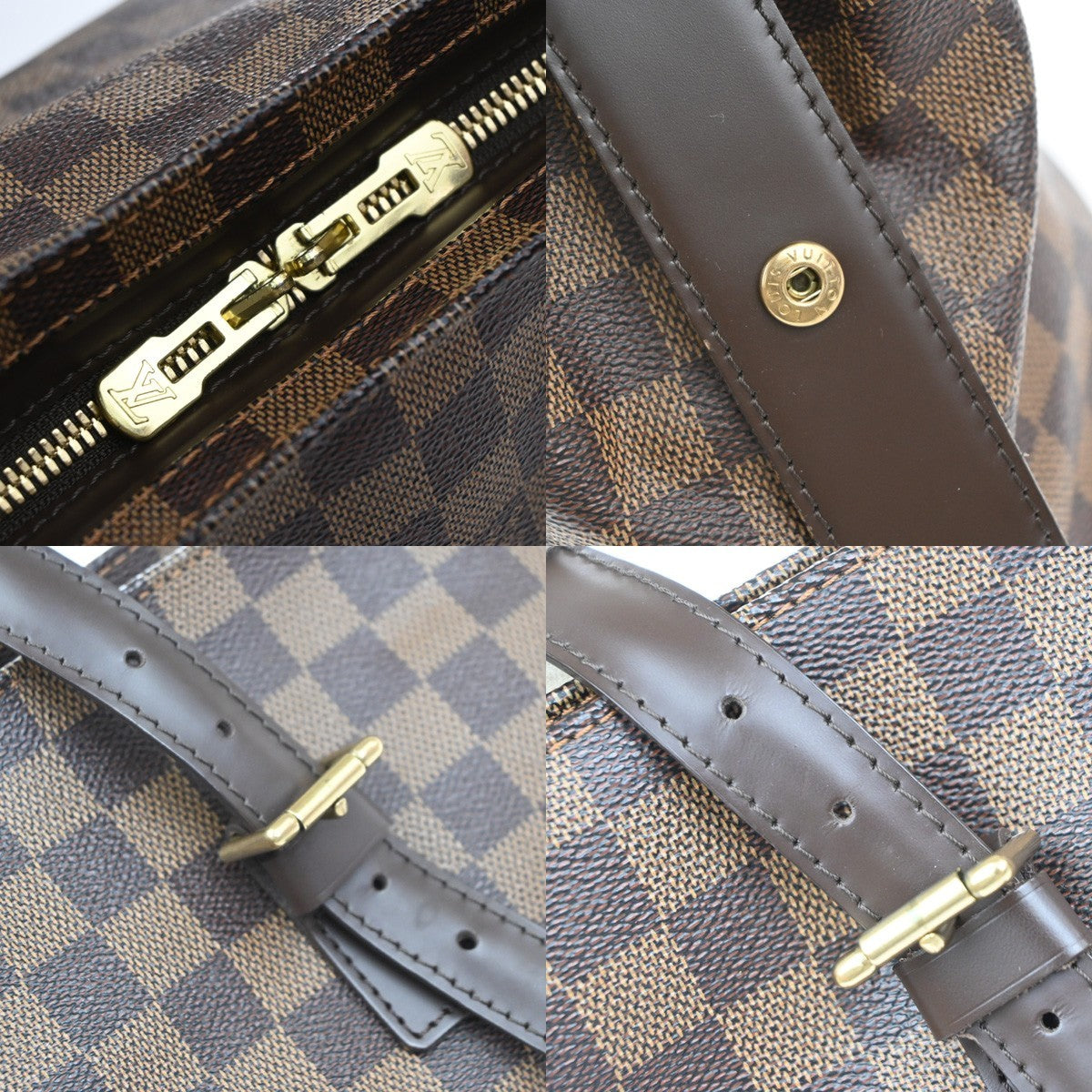 LOUIS VUITTON Chelsea Shoulder Tote Bag Damier Ebene Leather BN N51119 89MA623