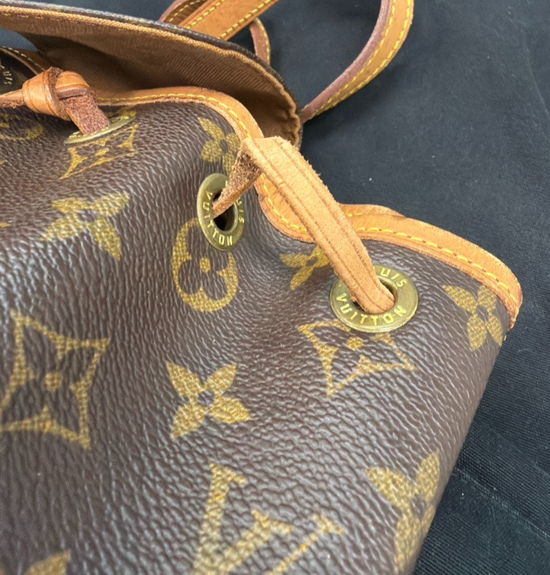 LOUIS VUITTON Mini Montsouris Backpack Bag Monogram Leather Brown M51137 79YJ030