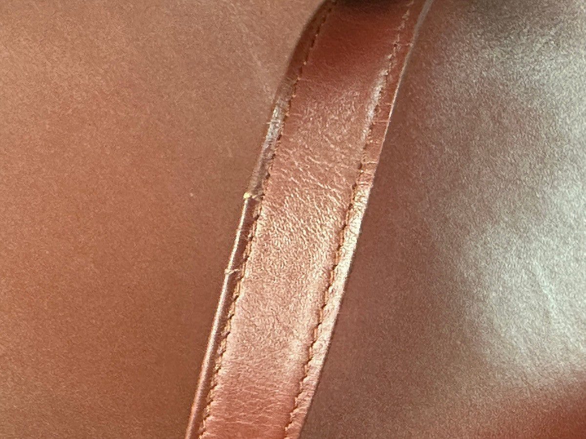 MUST DE CARTIER 2C Logo Crossbody Shoulder Bag Leather Red GHW 66CA367