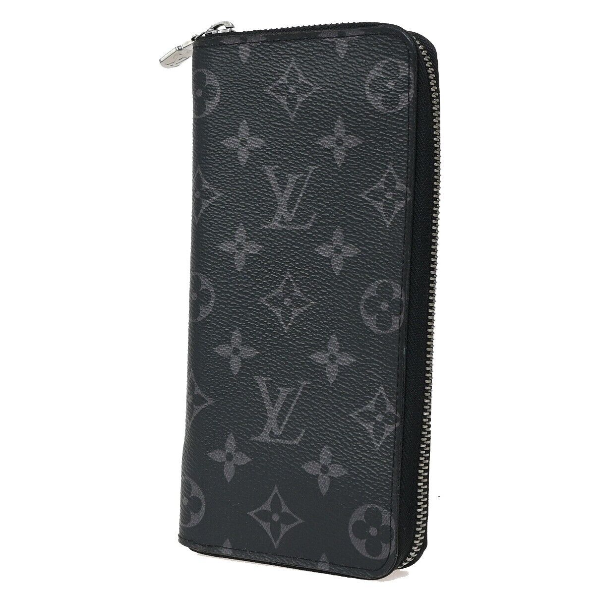 LOUIS VUITTON Zippy Wallet Vertical Monogram Eclipse Leather BK M62295 81FA615
