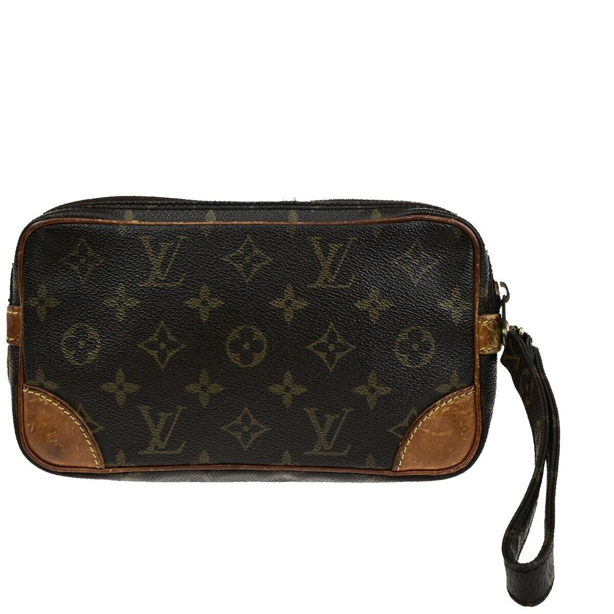 LOUIS VUITTON Marly Dragonne PM Clutch Hand Bag Monogram Leather M51827 68FA722
