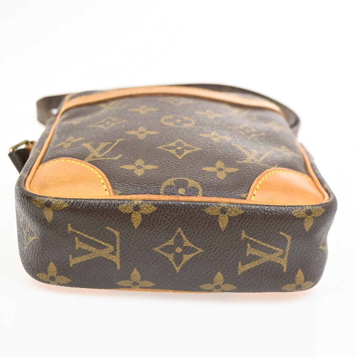 LOUIS VUITTON Danube Shoulder Bag Monogram Leather Brown France M45266 82TA712