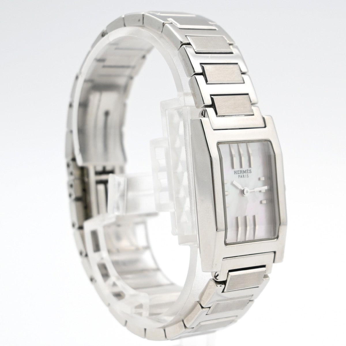 [Near Mint] HERMES Tandem TA1.210 Wrist Watch 19mm Shell Dial Quartz SS 97LC579