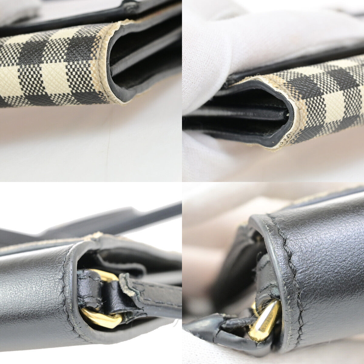 BURBERRY Logo Wallet Shoulder Bag Nova Check Leather PVC Black GHW 31SJ436