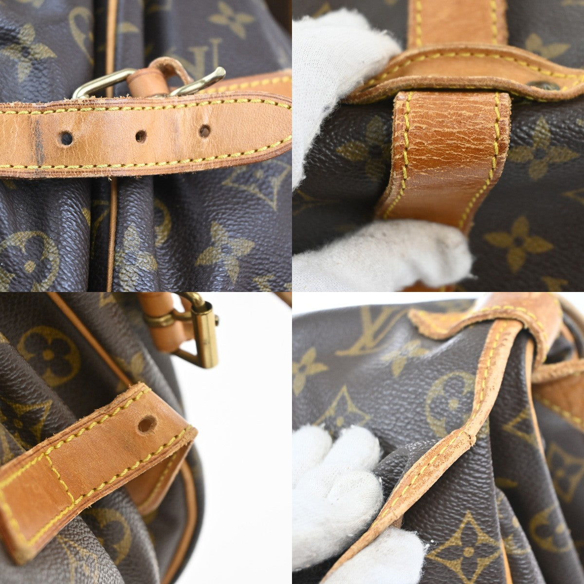 LOUIS VUITTON Saumur 35 Shoulder Bag Monogram Leather BN France M42254 82MA432