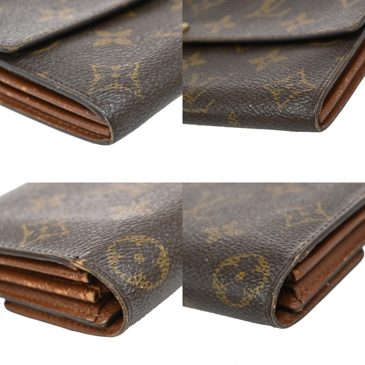 LOUIS VUITTON Porte Monnaie Credit Long Wallet Monogram Leather M61725 04KP145