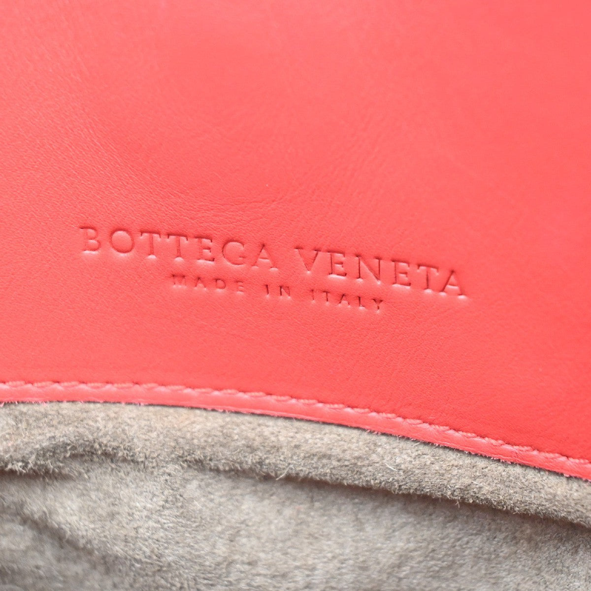 BOTTEGA VENETA Logo Intrecciato Roma 2way Shoulder Hand Bag Leather Red 91MA415