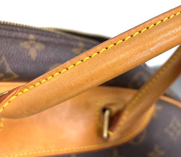 LOUIS VUITTON LV Logo Deauville Hand Bag Monogram Leather Brown M47270 18MA223