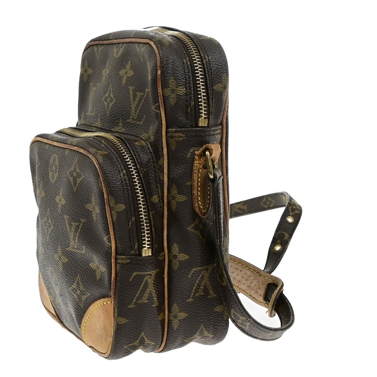 LOUIS VUITTON Amazon Crossbody Shoulder Bag Monogram Leather BN M45236 02FB522