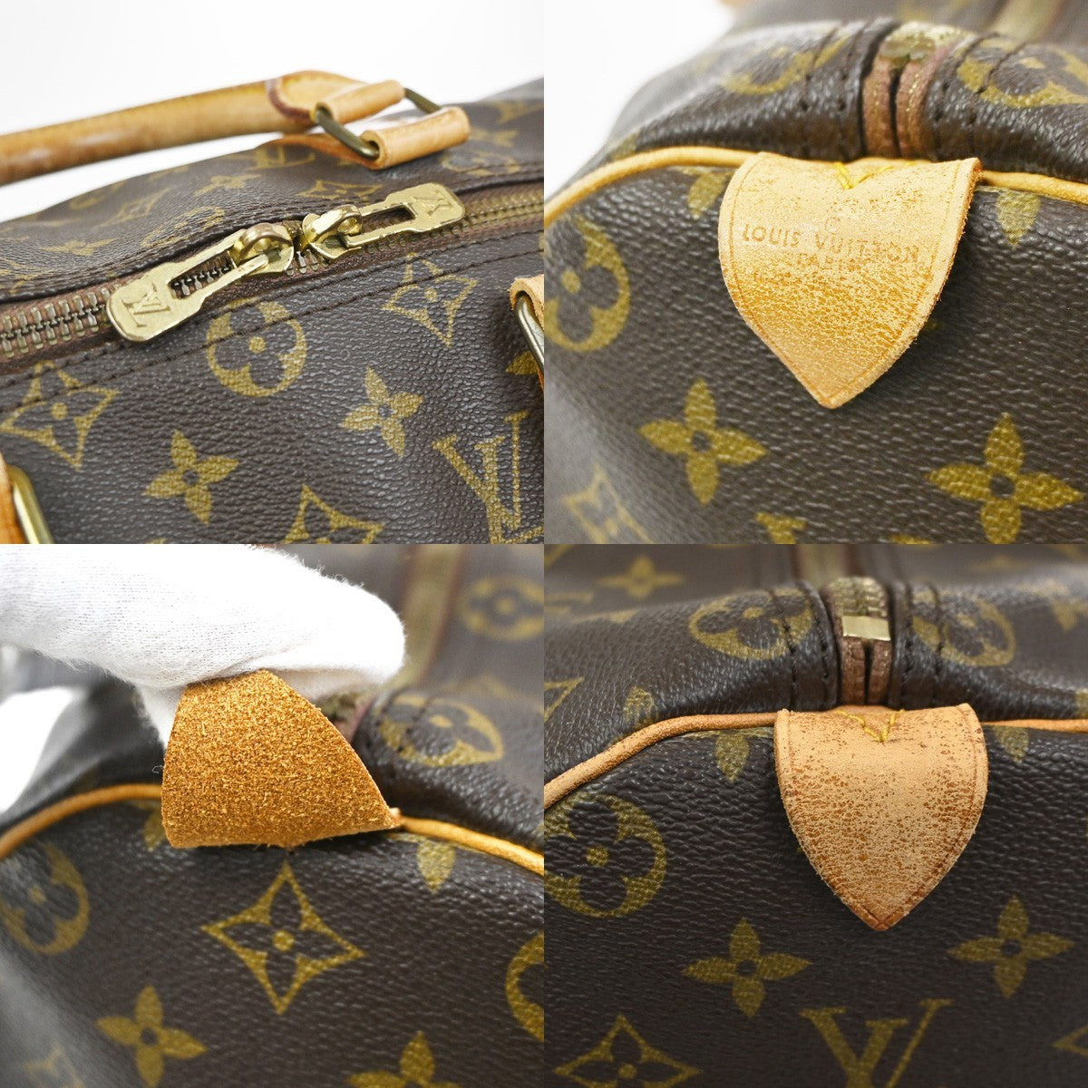 LOUIS VUITTON Keepall 50 Travel Hand Bag Monogram Leather Brown M41426 73YH911
