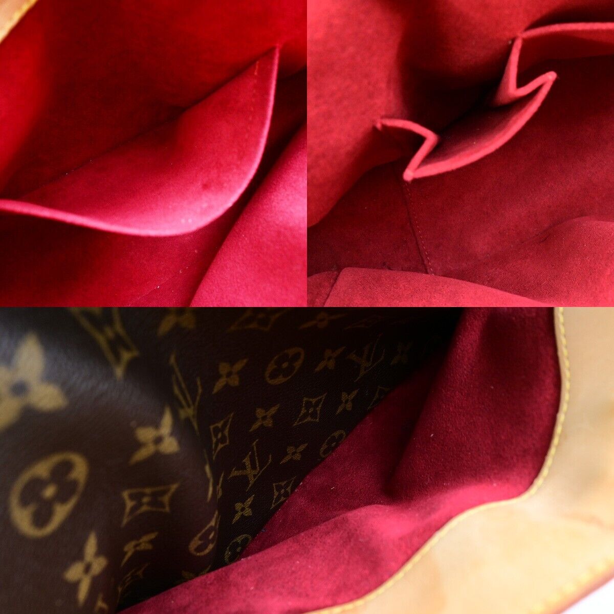 LOUIS VUITTON Mitzi Tote Hand Bag Monogram Leather Brown Spain M40058 12KA484
