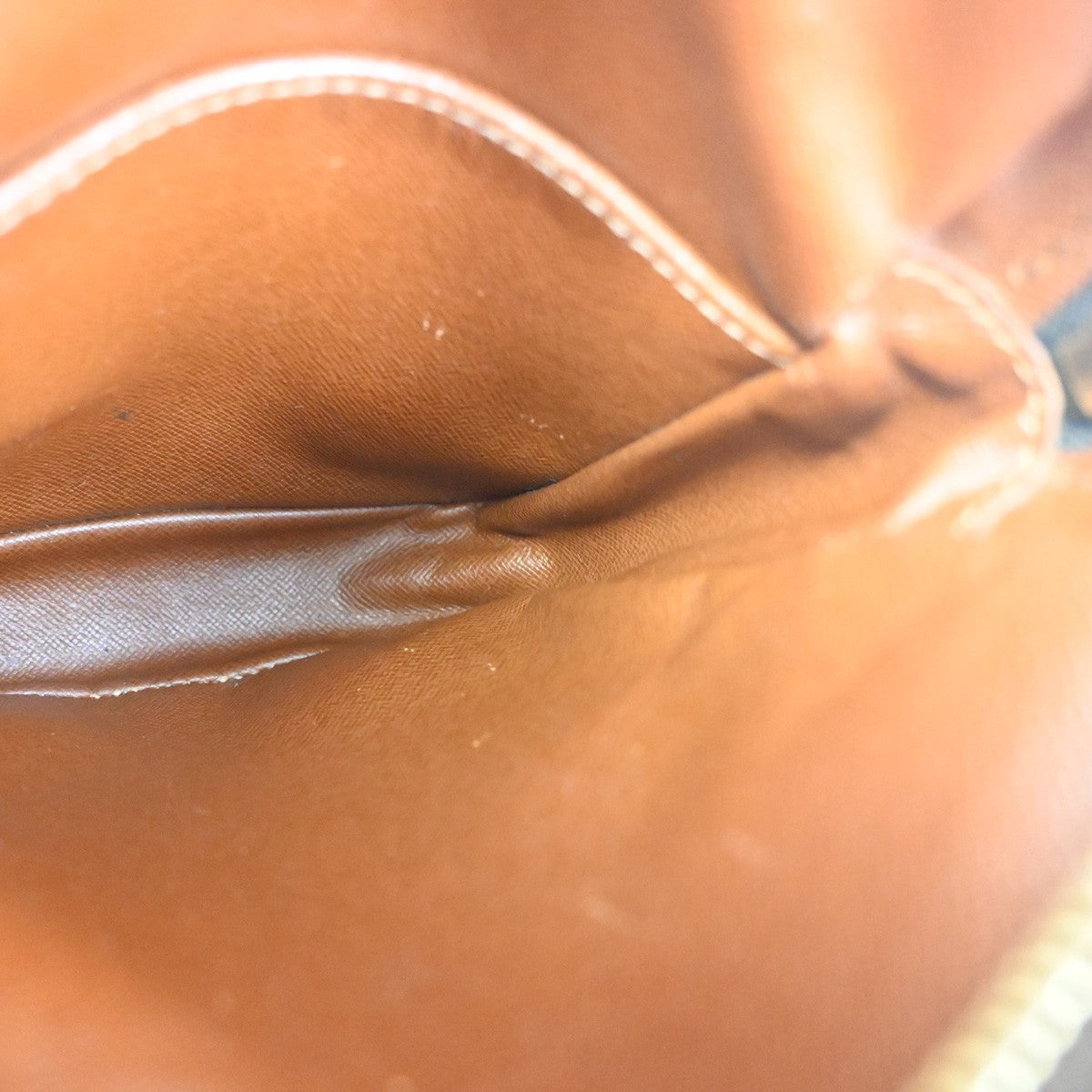 LOUIS VUITTON Danube Shoulder Bag Monogram Leather Brown USA M45266 32KC974