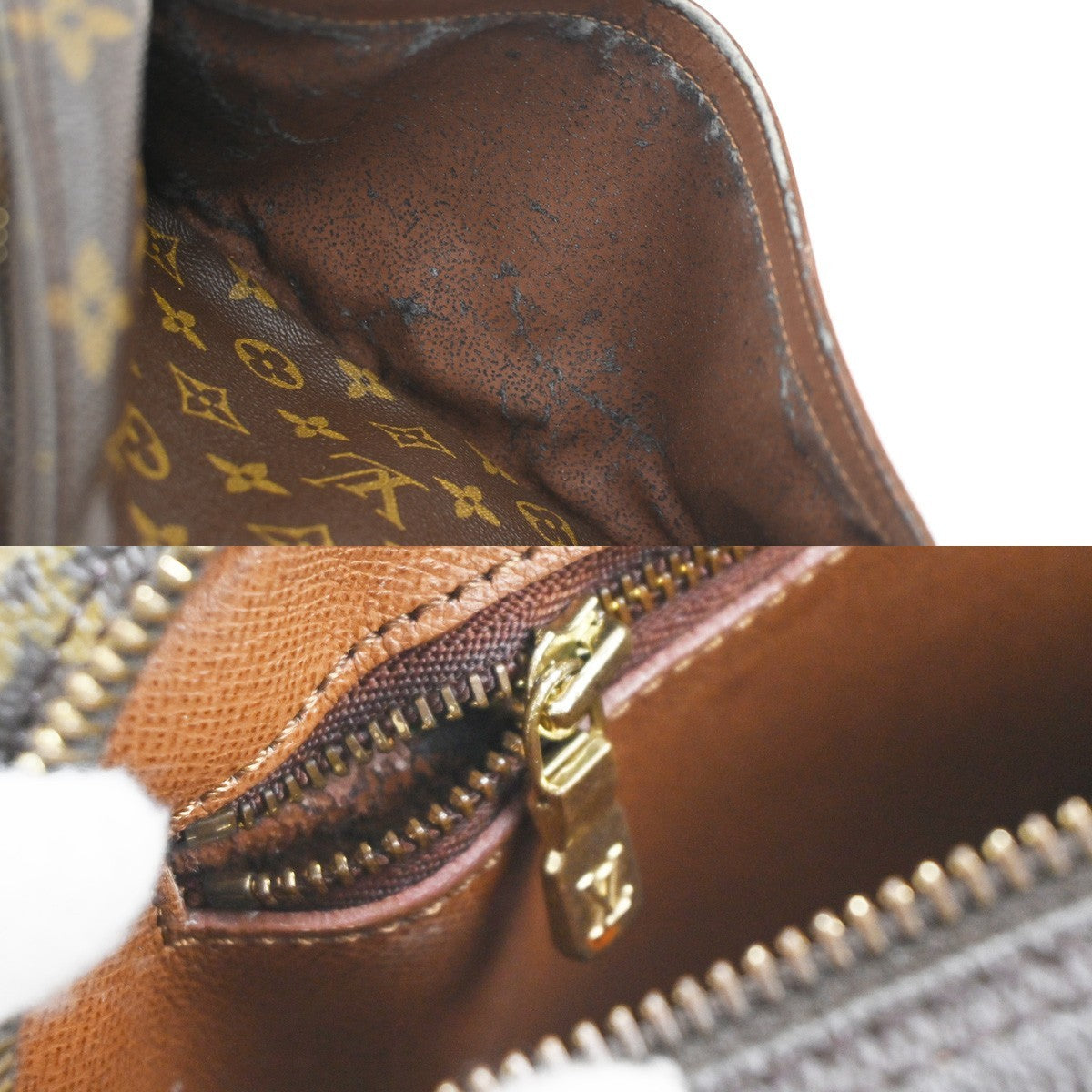 LOUIS VUITTON Jeune Fille MM Shoulder Bag Monogram Leather Brown M51226 32SA151