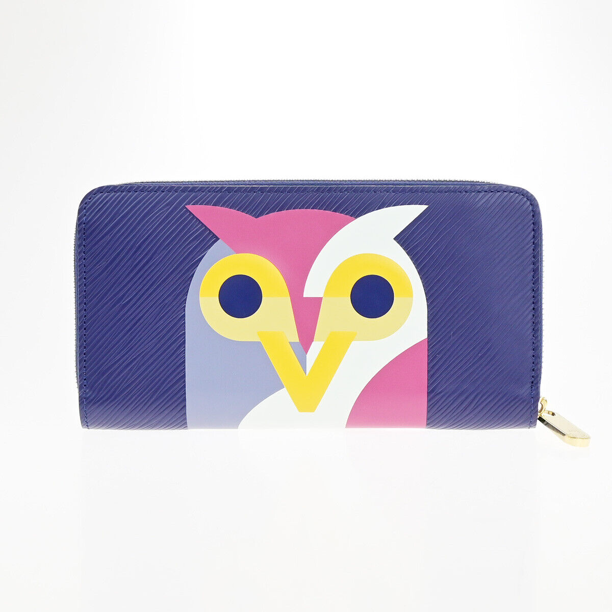LOUIS VUITTON owl Night Bird Long Zippy Wallet Epi Leather Iris M42558 16RF193