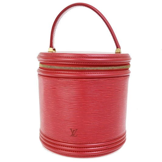 LOUIS VUITTON LV Logo Cannes Hand Vanity Bag Epi Leather Red M48037 35EC873