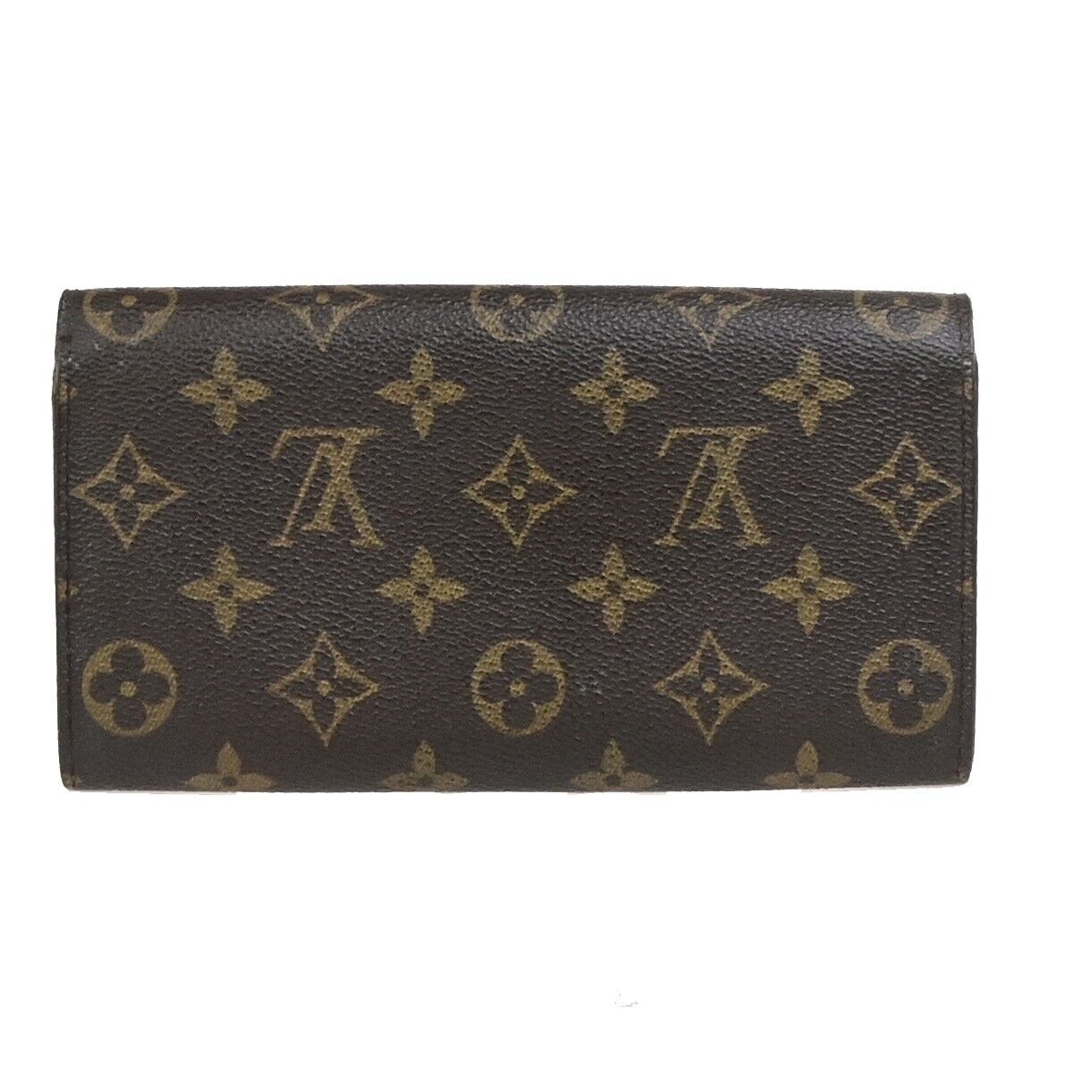 LOUIS VUITTON Porte Monnaie Credit Long Wallet Monogram Leather M61725 05ED162