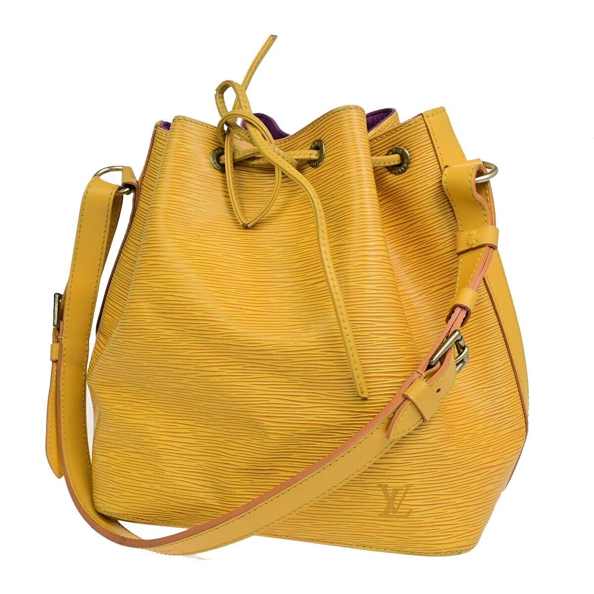 LOUIS VUITTON Petit Noe Drawstring Shoulder Bag Epi Leather YW M44109 34FB354