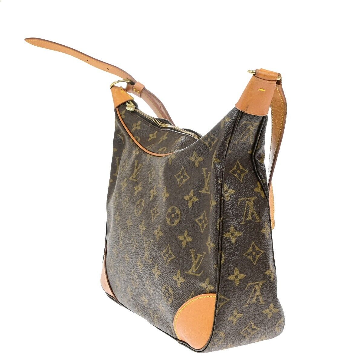 LOUIS VUITTON Boulogne 30 Shoulder Bag Monogram Leather Brown M51265 18ED944