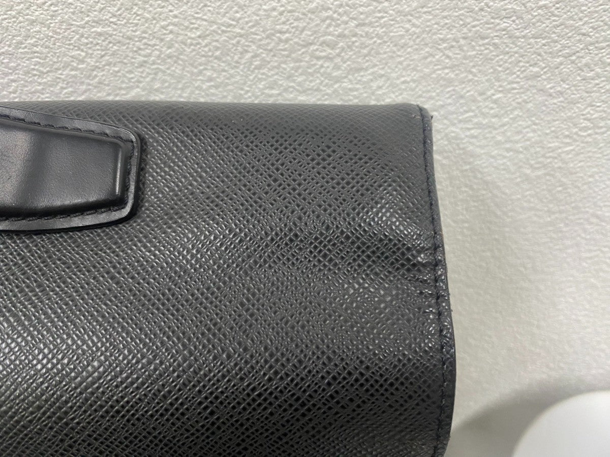 LOUIS VUITTON Serviette Kazan Brifecase Hand Bag Taiga Leather BK M30802 67KC488