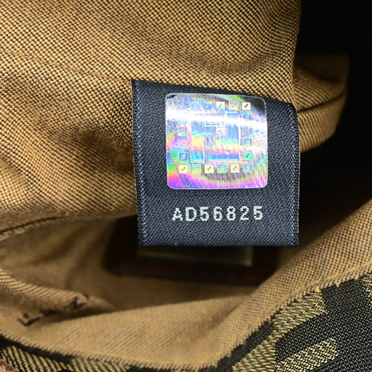 FENDI Logo Zucca Pattern Shoulder Bag Canvas Leather Brown GHW Italy 34SJ494