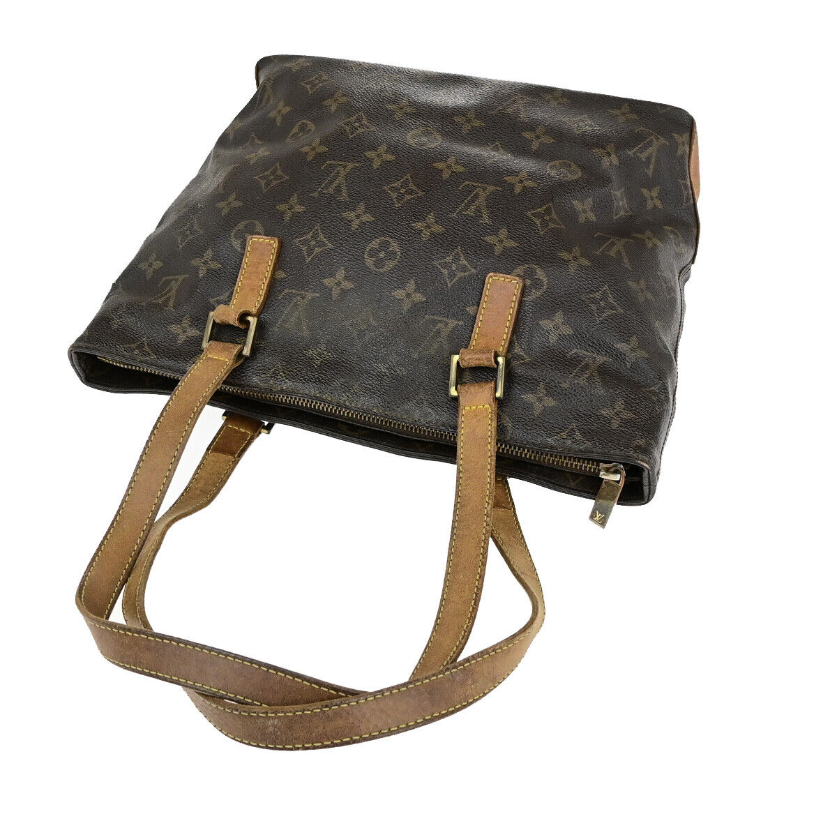 LOUIS VUITTON Cabas Piano Shoulder Bag Monogram Leather Brown M51148 65SJ615