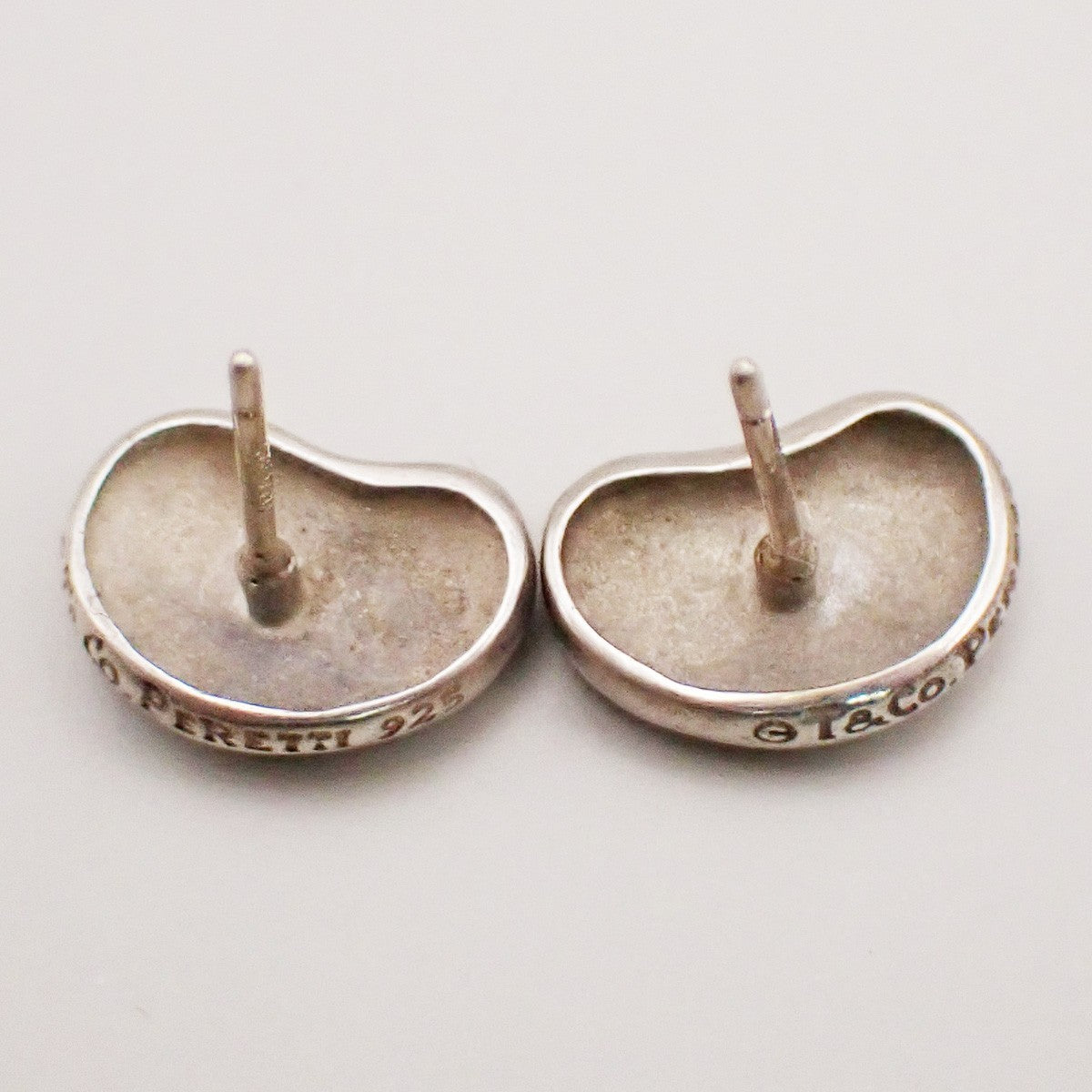 Tiffany & Co. Logo Beans Earrings Silver 925 Elsa Peretti 02YH740