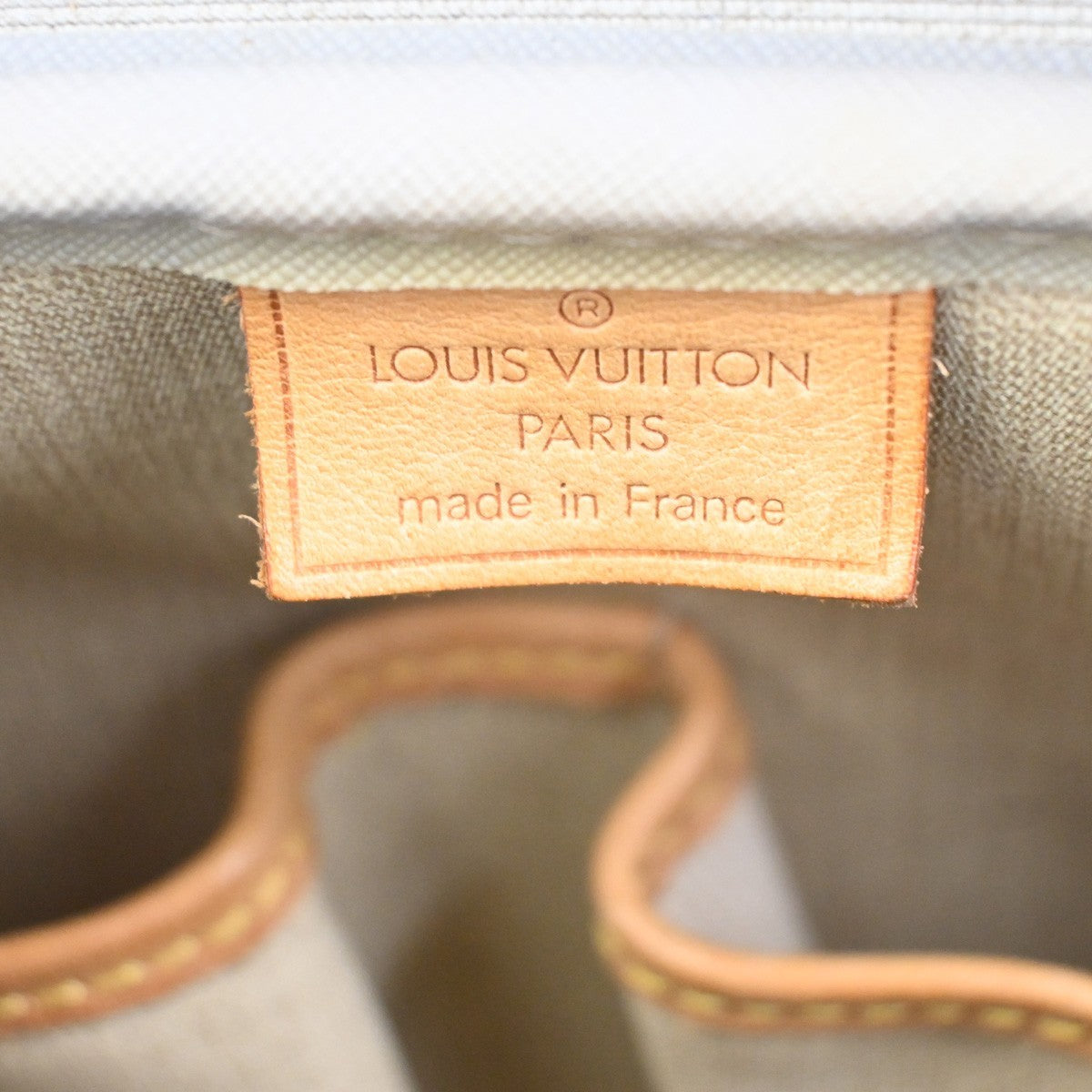 LOUIS VUITTON LV Logo Deauville Hand Bag Monogram Leather Brown M47270 73KC895