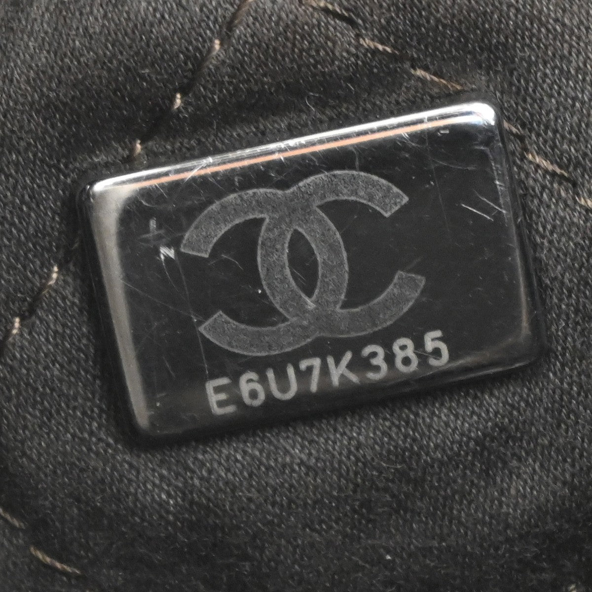 CHANEL 22 Logo Chain Mini Shoulder Bag Leather Brown SHW Italy 332RQ057