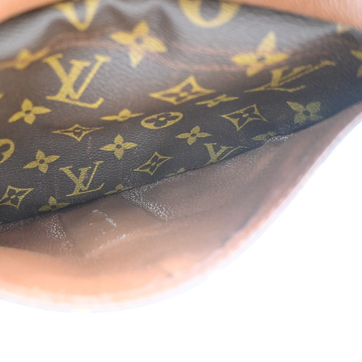 LOUIS VUITTON Jeune Fille PM Shoulder Bag Monogram Leather Brown M51227 83PA087
