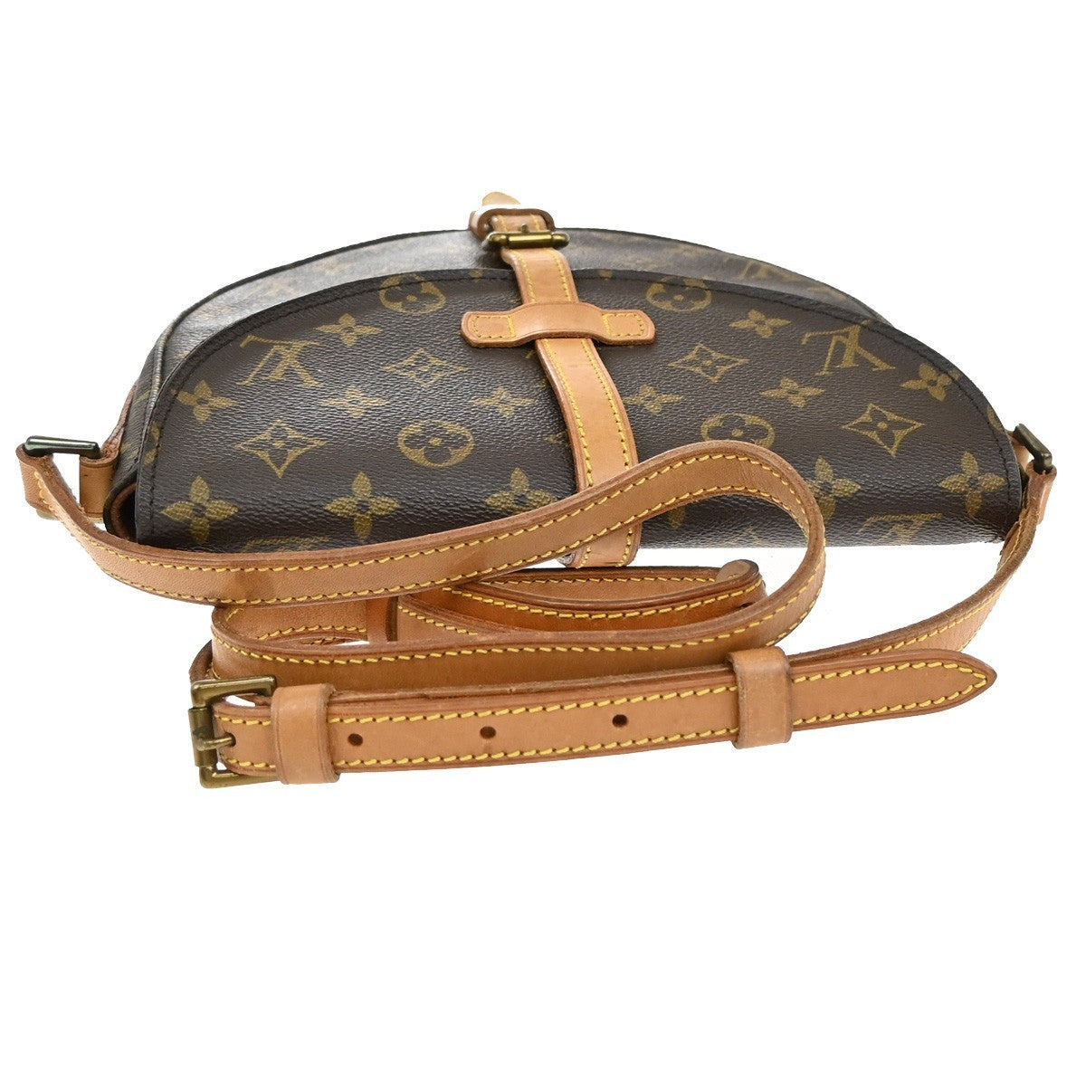 LOUIS VUITTONI Chantilly MM Shoulder Bag Monogram Leather Brown M51233 80EF912