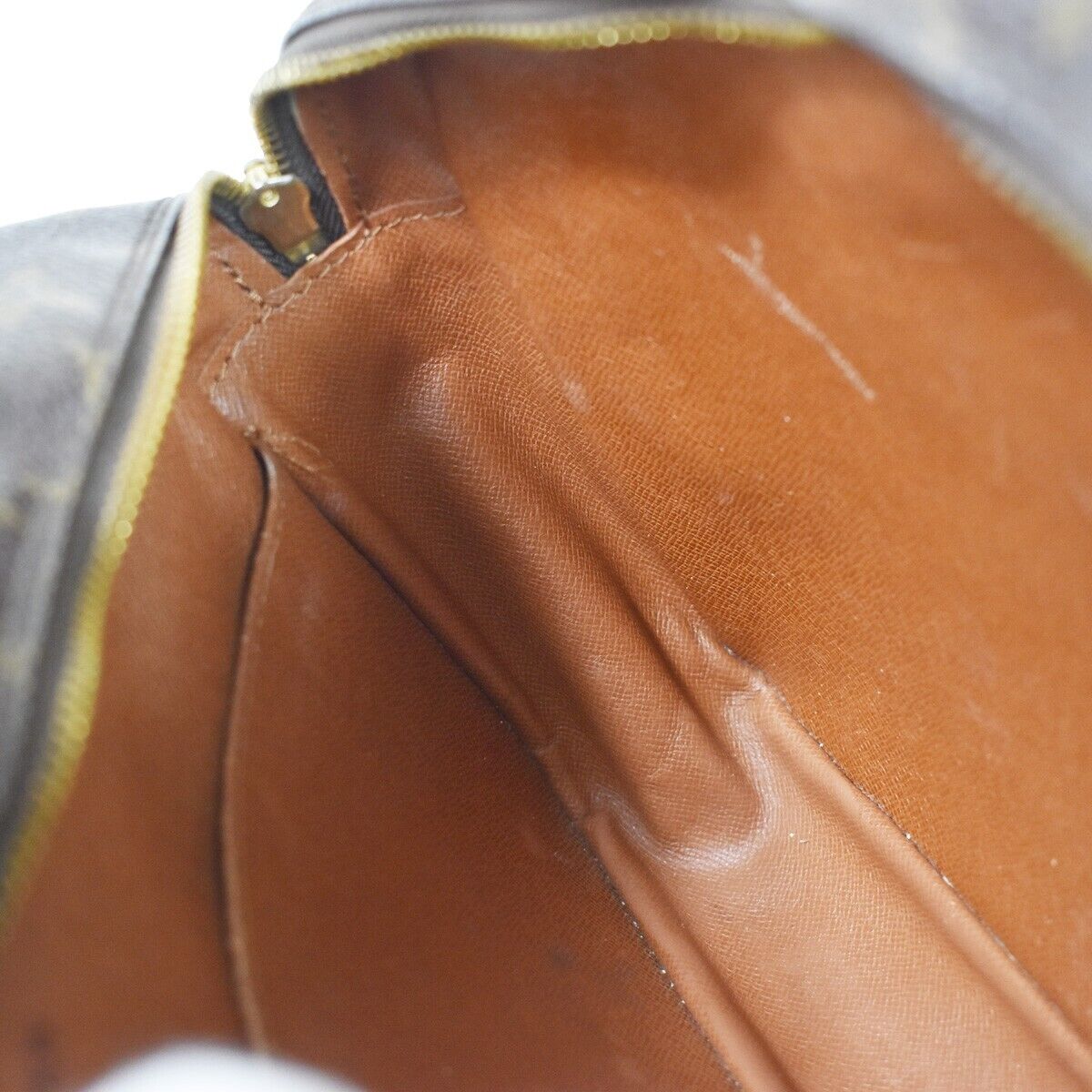 LOUIS VUITTON Compiegne 28 Clutch Bag Monogram Leather Brown GHW M51845 65EA823