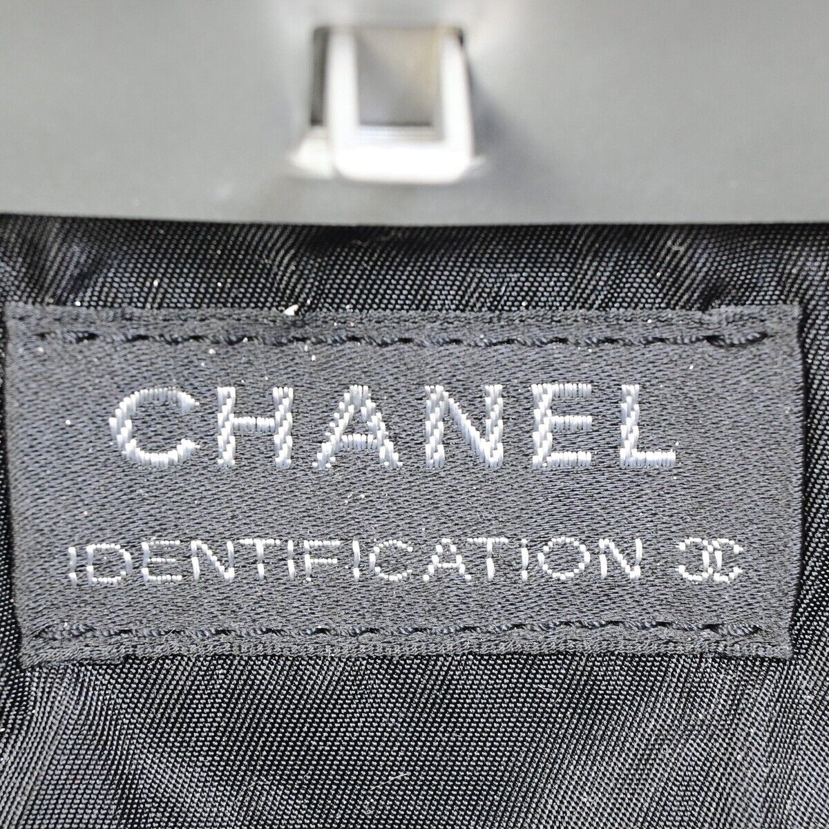 CHANEL CC Hip Bag Shoulder Bag Wool Gray Silver France 73SJ016