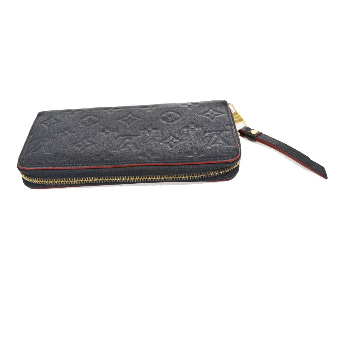 LOUIS VUITTON Zippy Long Wallet Monogram Empreinte Marine Rouge M62121 34KD010